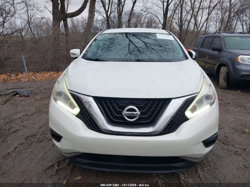 2016 Nissan Murano S VIN: 5N1AZ2MG9GN127433 Lot: 43917461