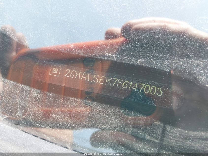 2015 GMC Terrain Slt-1 VIN: 2GKALSEK7F6147003 Lot: 43917527