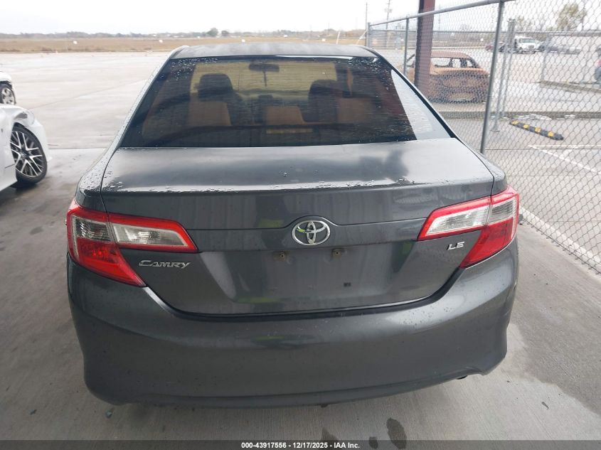 2013 Toyota Camry Le VIN: 4T1BF1FK9DU214694 Lot: 43917556