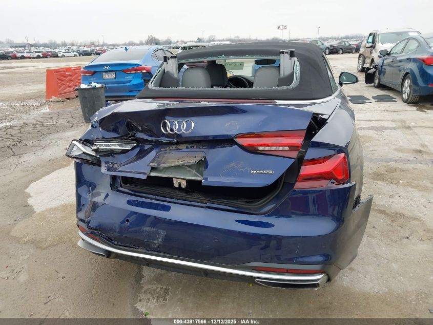 2021 Audi A5 Cabriolet Premium Plus 45 Tfsi Quattro S Tronic VIN: WAUWAGF52MN003734 Lot: 43917566