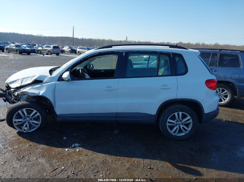 2016 Volkswagen Tiguan S VIN: WVGAV7AX6GW603550 Lot: 43917608