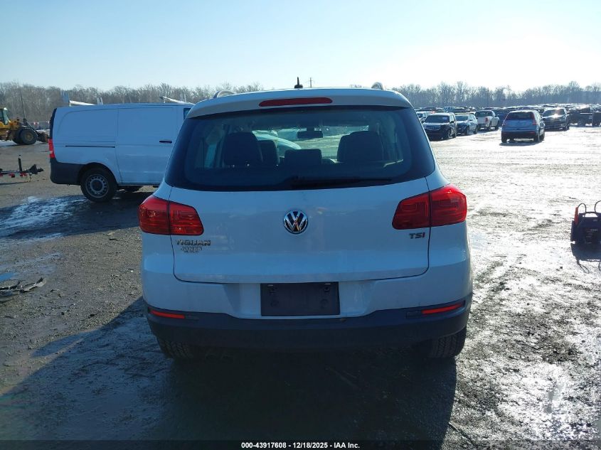 2016 Volkswagen Tiguan S VIN: WVGAV7AX6GW603550 Lot: 43917608
