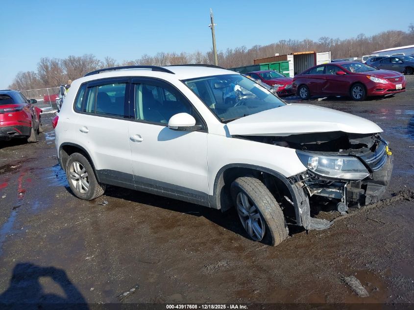 2016 Volkswagen Tiguan S VIN: WVGAV7AX6GW603550 Lot: 43917608