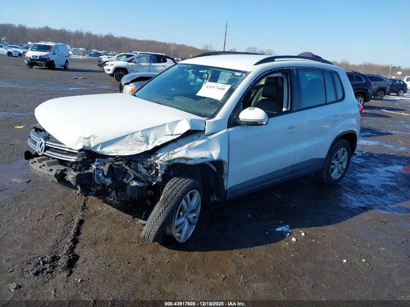 2016 Volkswagen Tiguan S VIN: WVGAV7AX6GW603550 Lot: 43917608