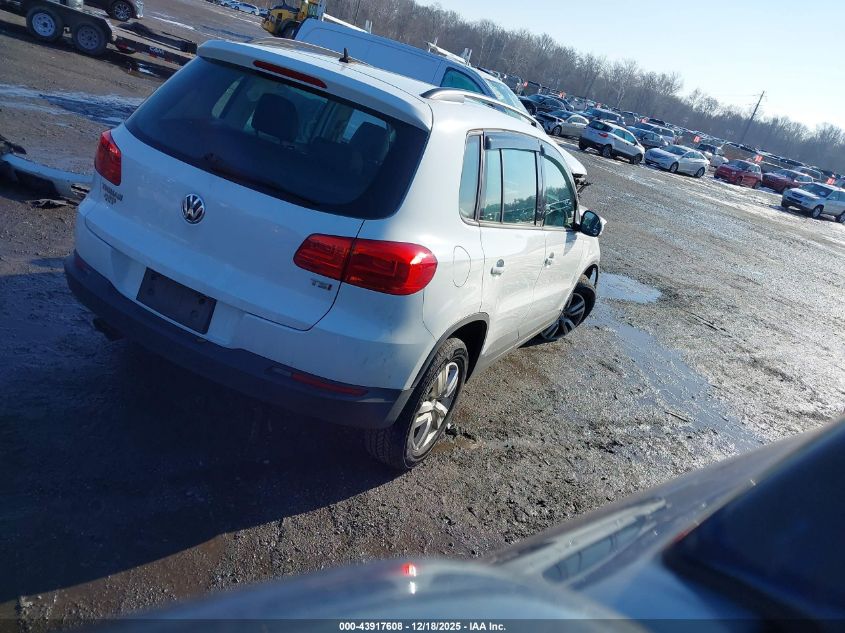 2016 Volkswagen Tiguan S VIN: WVGAV7AX6GW603550 Lot: 43917608