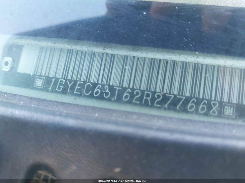 2002 Cadillac Escalade Standard VIN: 1GYEC63T62R277668 Lot: 43917614