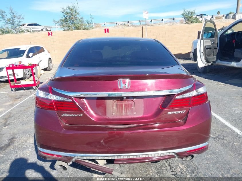 2017 Honda Accord Sport VIN: 1HGCR2F57HA072449 Lot: 43917658