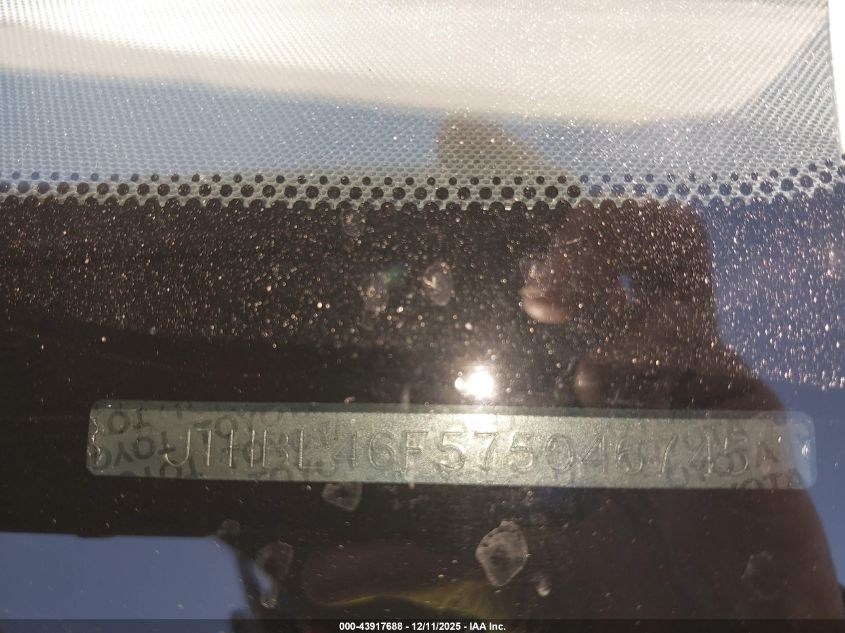 2007 Lexus Ls 460 VIN: JTHBL46F575046745 Lot: 43917688