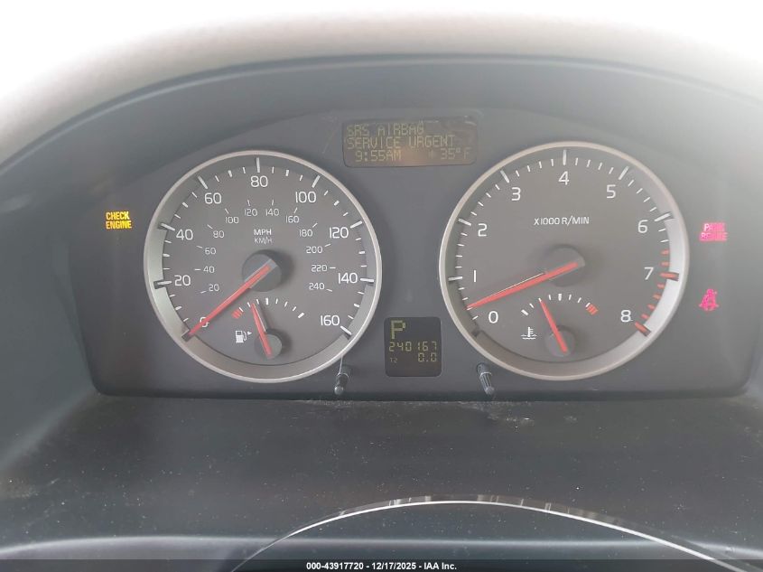 2006 Volvo S40 2.4I VIN: YV1MS3828622130S9 Lot: 43917720