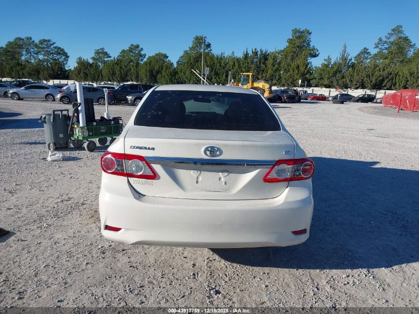 2012 Toyota Corolla Le VIN: 5YFBU4EE3CP033108 Lot: 43917759