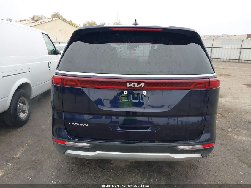 2024 Kia Carnival Mpv Lx Seat Package VIN: KNDNB4H35R6441669 Lot: 43917770