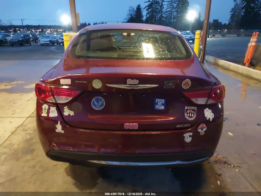 2016 Chrysler 200 Limited VIN: 1C3CCCAB3GN143273 Lot: 43917816