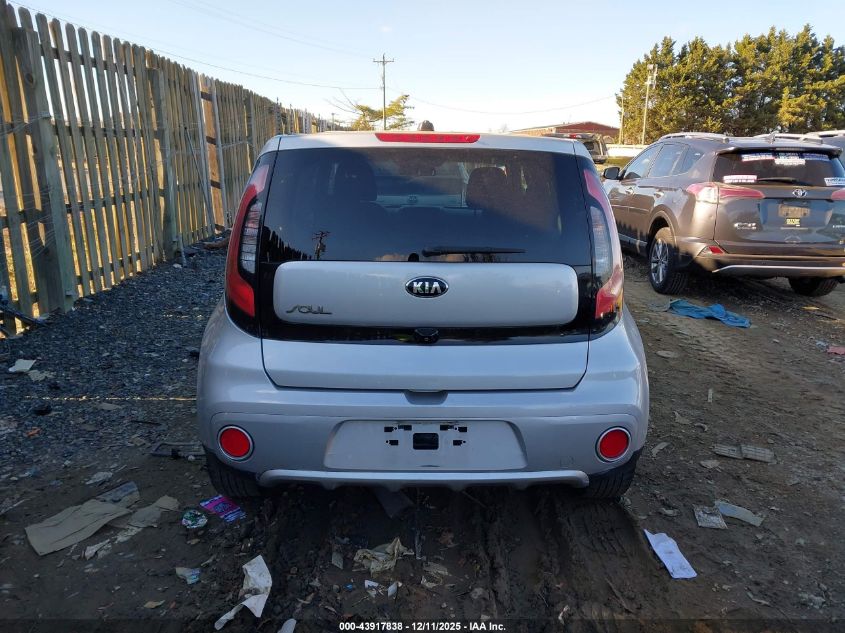 2018 Kia Soul + VIN: KNDJP3A5XJ7524650 Lot: 43917838