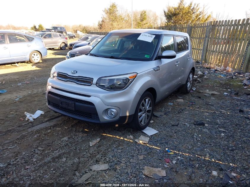 2018 Kia Soul + VIN: KNDJP3A5XJ7524650 Lot: 43917838