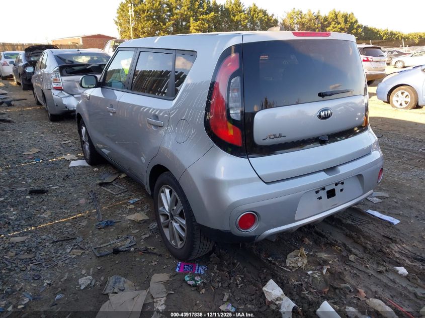 2018 Kia Soul + VIN: KNDJP3A5XJ7524650 Lot: 43917838