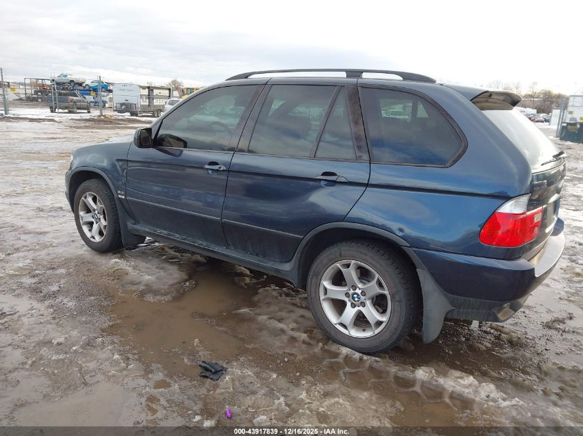 2004 BMW X5 3.0I VIN: 5UXFA13544LU22666 Lot: 43917839
