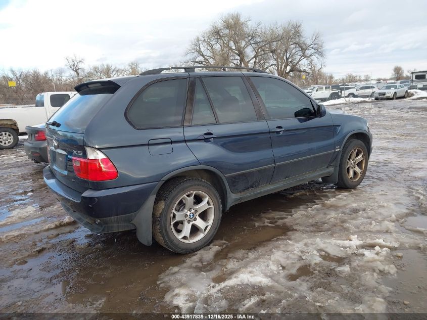 2004 BMW X5 3.0I VIN: 5UXFA13544LU22666 Lot: 43917839