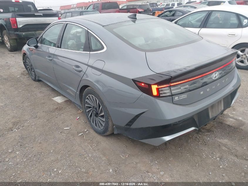 2024 Hyundai Sonata Hybrid Sel VIN: KMHL34JJ0RA092605 Lot: 43917843