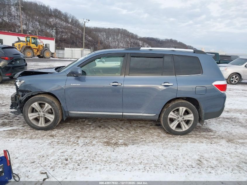 2013 Toyota Highlander Limited V6 VIN: 5TDDK3EH6DS182740 Lot: 43917932