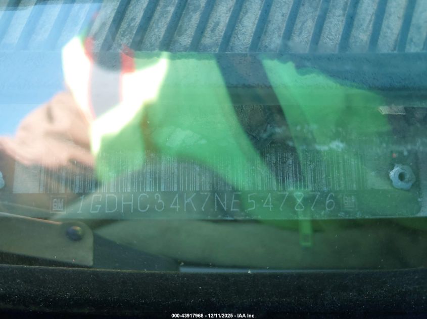 1992 GMC Sierra C3500 VIN: 1GDHC34K7NE547876 Lot: 43917968