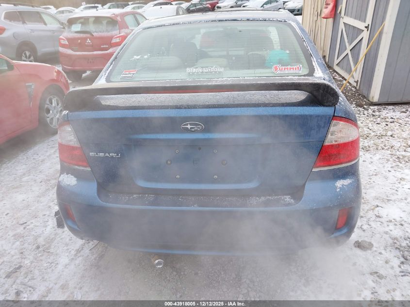 2008 Subaru Legacy 2.5I Limited VIN: 4S3BL626287206606 Lot: 43918005