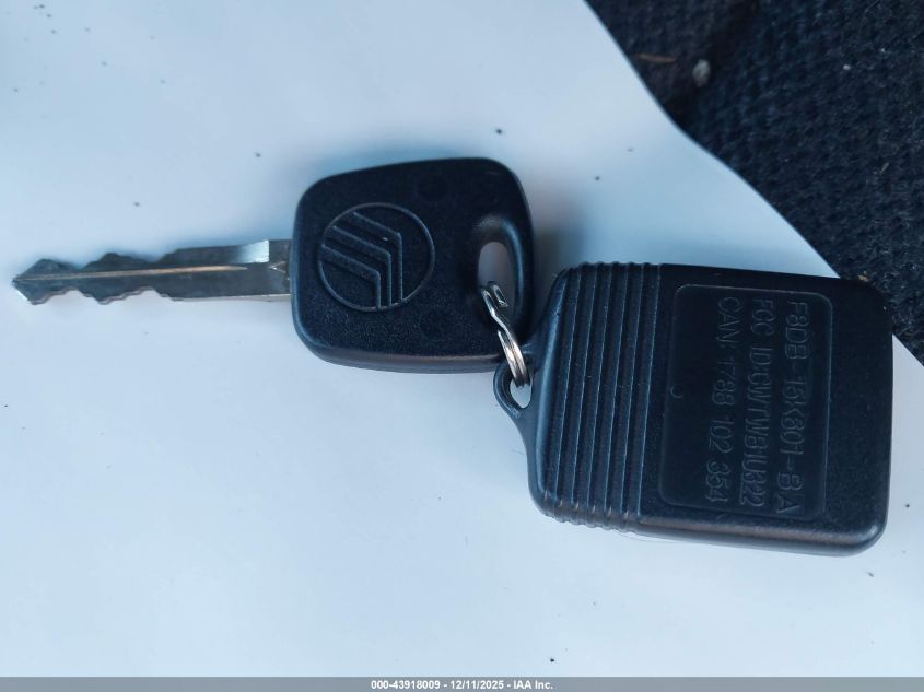 2000 Mercury Cougar V6 VIN: 1ZWFT61L1Y5618271 Lot: 43918009