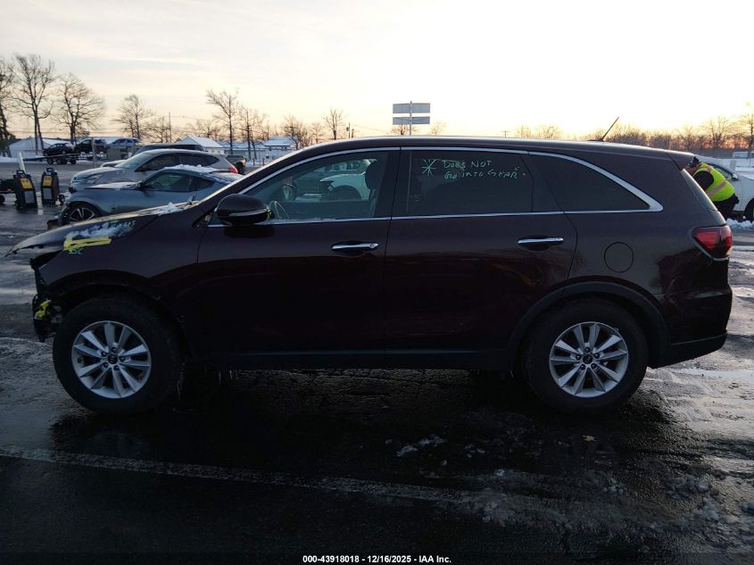2019 Kia Sorento 3.3L Lx VIN: 5XYPG4A55KG480013 Lot: 43918018