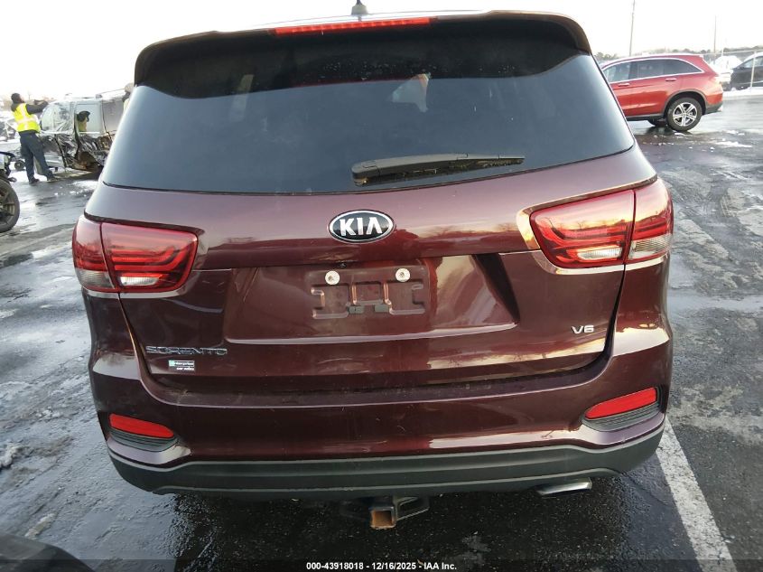 2019 Kia Sorento 3.3L Lx VIN: 5XYPG4A55KG480013 Lot: 43918018