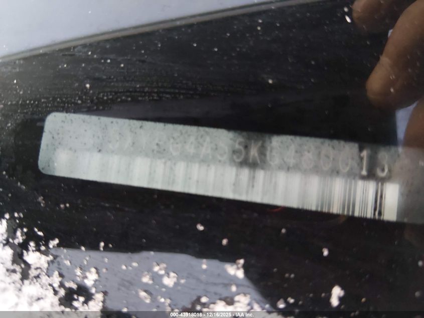 2019 Kia Sorento 3.3L Lx VIN: 5XYPG4A55KG480013 Lot: 43918018