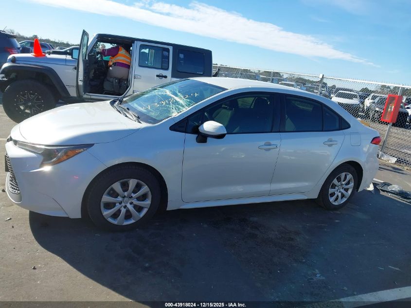 2020 Toyota Corolla Le VIN: JTDEPRAE1LJ098597 Lot: 43918024