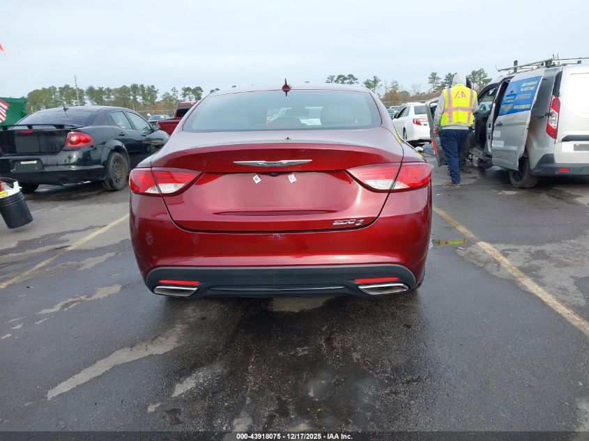2015 Chrysler 200 S VIN: 1C3CCCBGXFN516835 Lot: 43918075