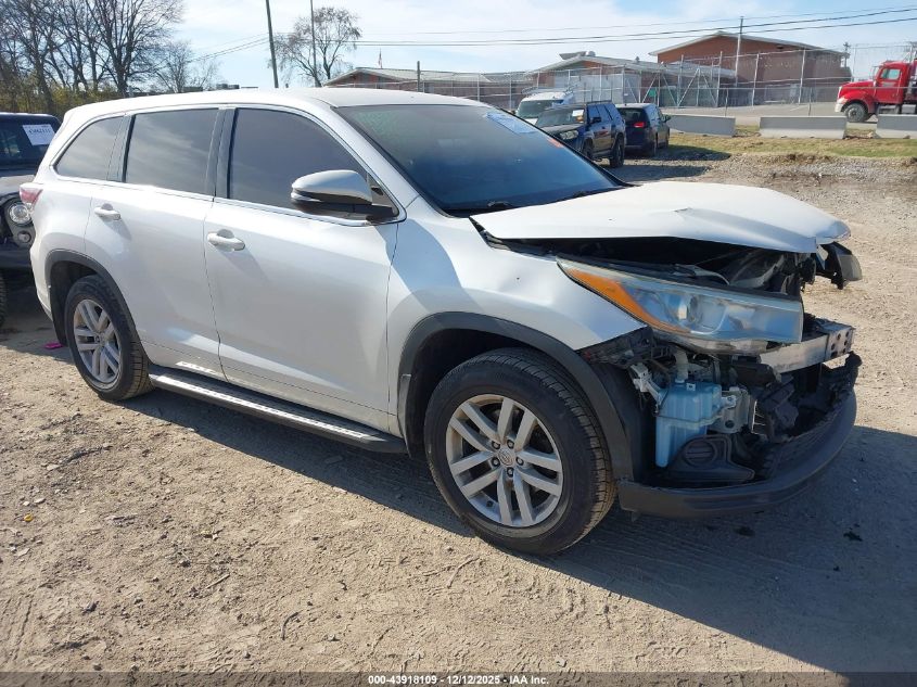 TOYOTA HIGHLANDER LE