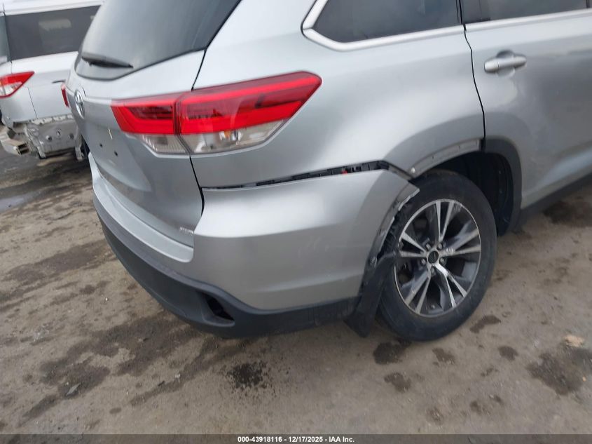 2019 Toyota Highlander Le VIN: 5TDBZRFH2KS721811 Lot: 43918116