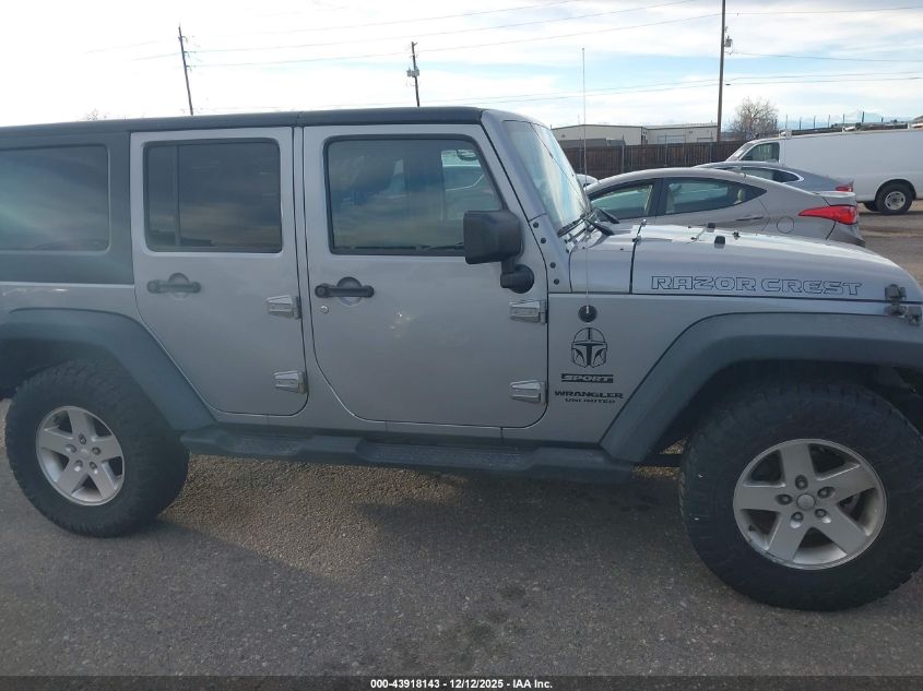 2016 Jeep Wrangler Unlimited Sport VIN: 1C4HJWDG3GL262520 Lot: 43918143