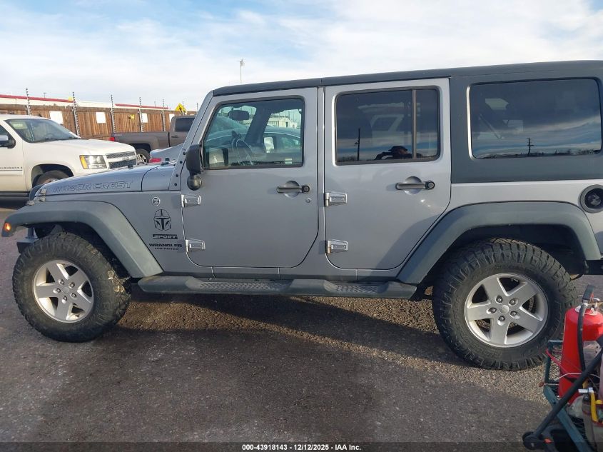 2016 Jeep Wrangler Unlimited Sport VIN: 1C4HJWDG3GL262520 Lot: 43918143