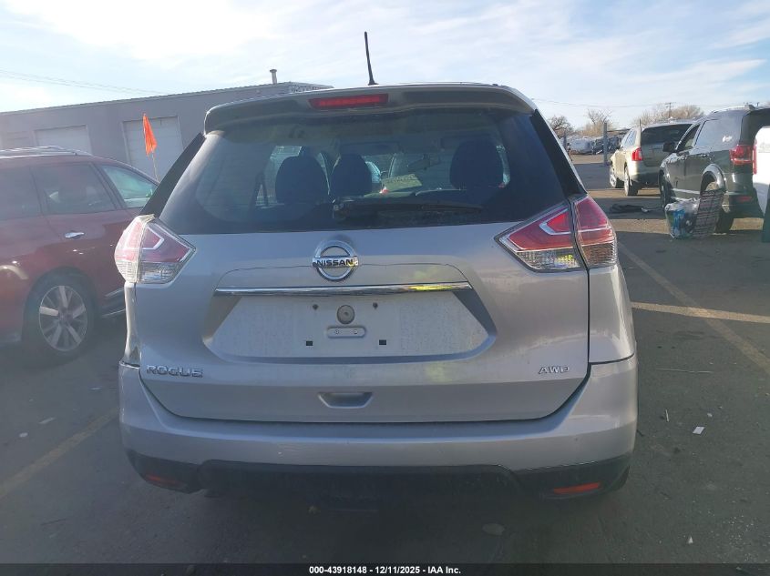 2016 Nissan Rogue S/Sl/Sv VIN: 5N1AT2MV8GC794859 Lot: 43918148