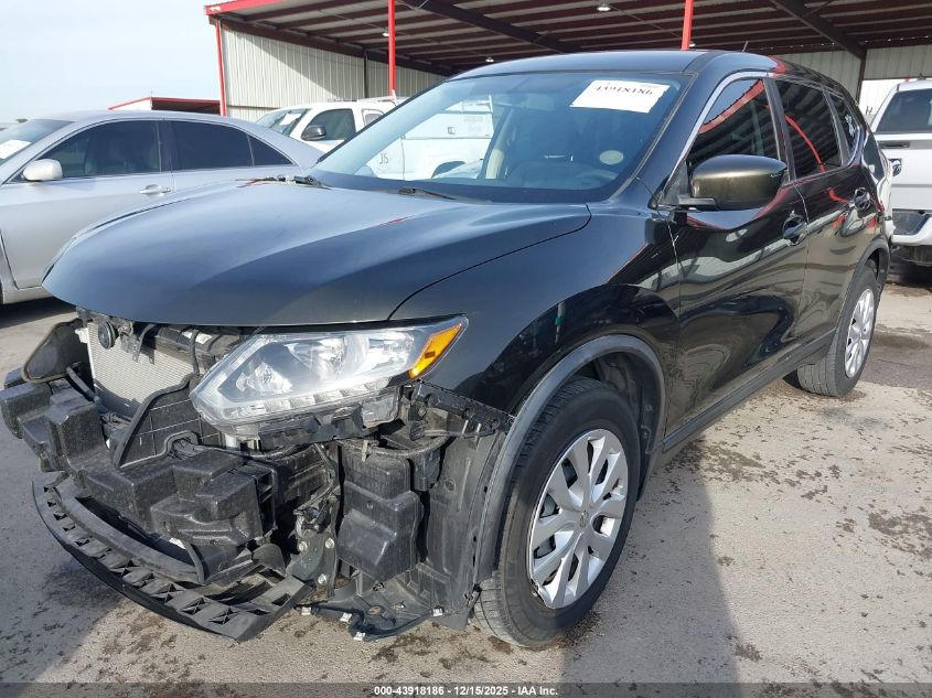 2016 Nissan Rogue S VIN: KNMAT2MT5GP732427 Lot: 43918186