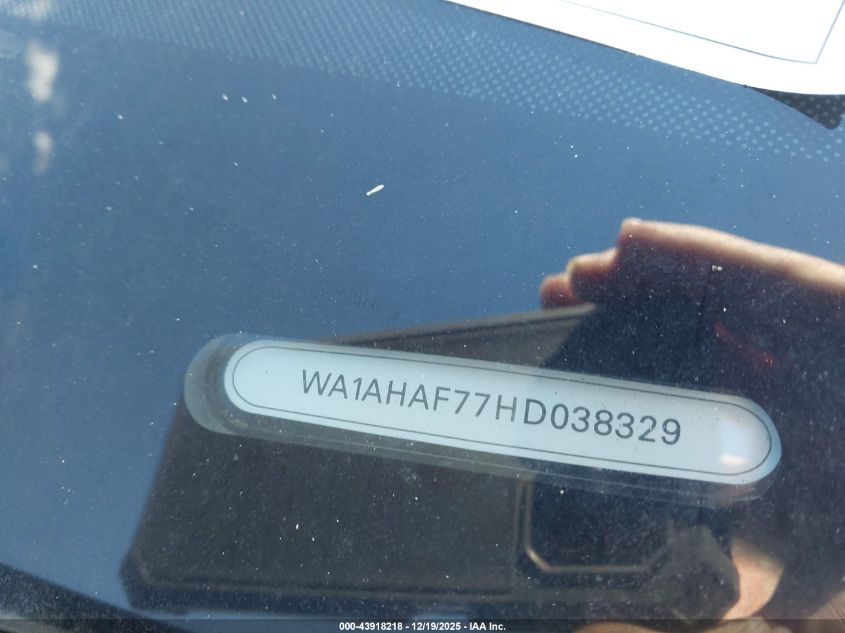 2017 Audi Q7 2.0T Premium VIN: WA1AHAF77HD038329 Lot: 43918218