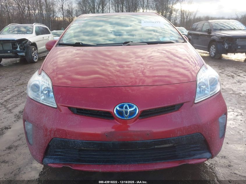 2014 Toyota Prius Four VIN: JTDKN3DUXE0379640 Lot: 43918222