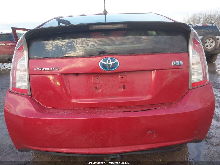 2014 Toyota Prius Four VIN: JTDKN3DUXE0379640 Lot: 43918222