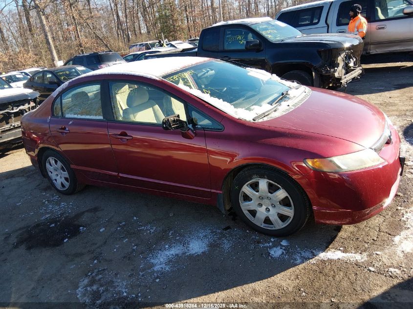 2008 Honda Civic Lx VIN: 1HGFA15528L108505 Lot: 43918284