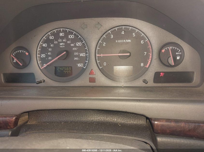 2002 Volvo S80 2.9 VIN: YV1TS92DX21258559 Lot: 43918285