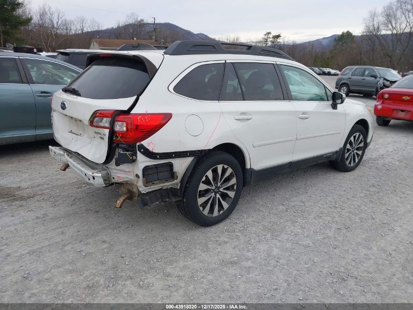 2016 Subaru Outback 3.6R Limited VIN: 4S4BSENC5G3356404 Lot: 43918320