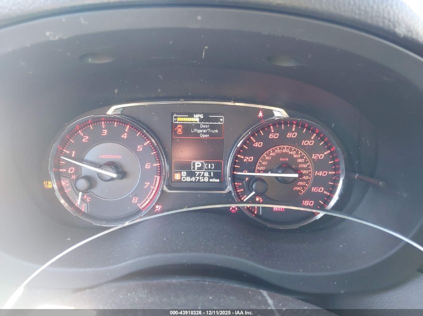 2017 Subaru Wrx Premium VIN: JF1VA1E64H8831073 Lot: 43918326