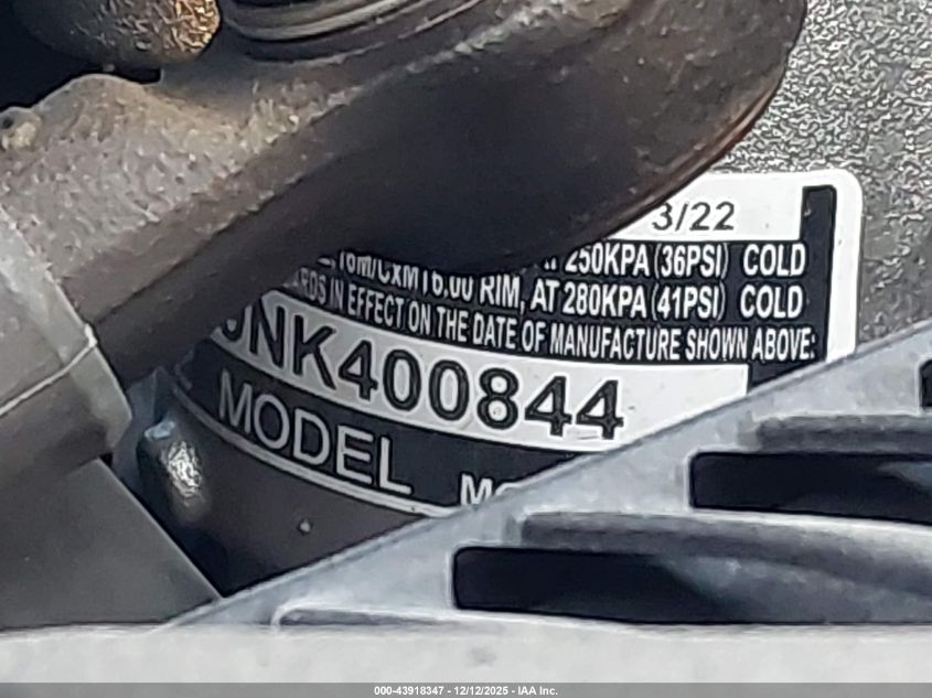 2022 Honda Gl1800 D VIN: JH2SC7959NK400844 Lot: 43918347