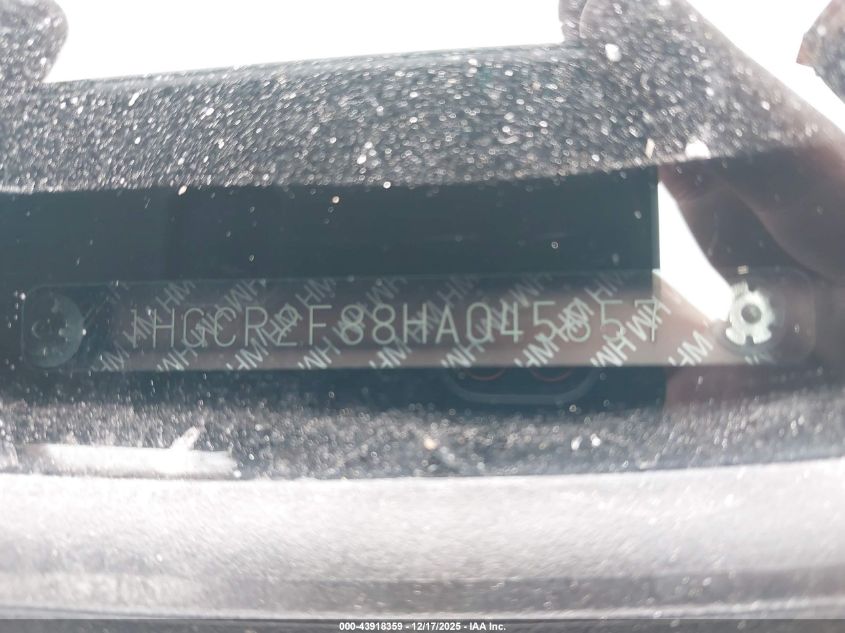 2017 Honda Accord Ex-L VIN: 1HGCR2F88HA045657 Lot: 43918359