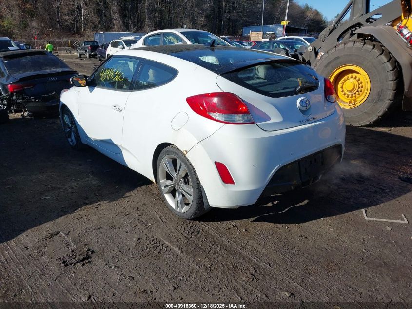 2012 Hyundai Veloster Base W/Gray VIN: KMHTC6AD2CU018646 Lot: 43918360