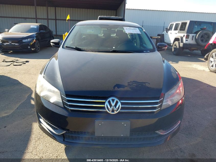 2013 Volkswagen Passat 2.5L Se VIN: 1VWBP7A34DC027662 Lot: 43918405