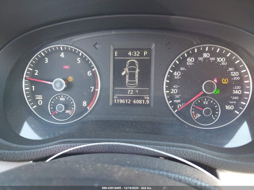 2013 Volkswagen Passat 2.5L Se VIN: 1VWBP7A34DC027662 Lot: 43918405