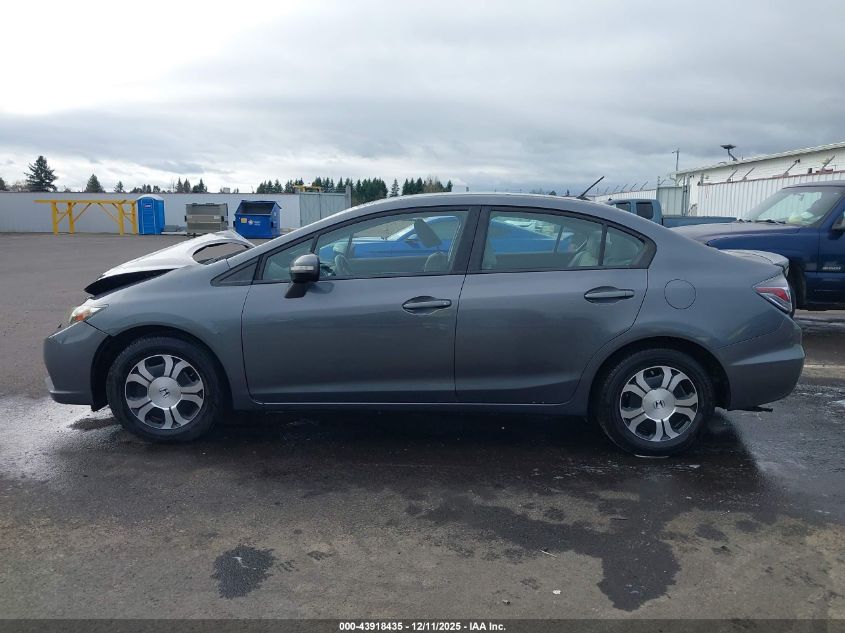 2013 Honda Civic Hybrid VIN: 19XFB4F26DE201533 Lot: 43918435